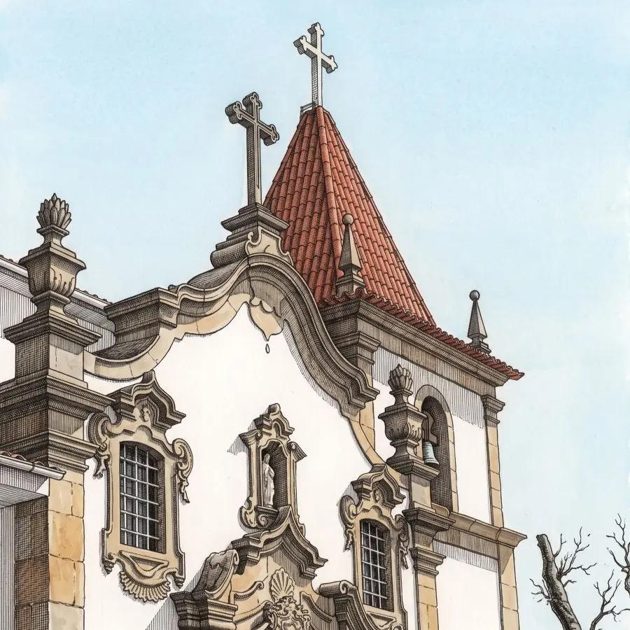 Fachada da Igreja de Arões